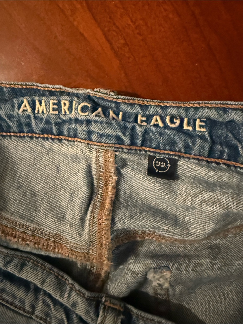 American Eagle Outfitters super high rise ultra wide leg Jeans size 10 short - Picture 7 of 16